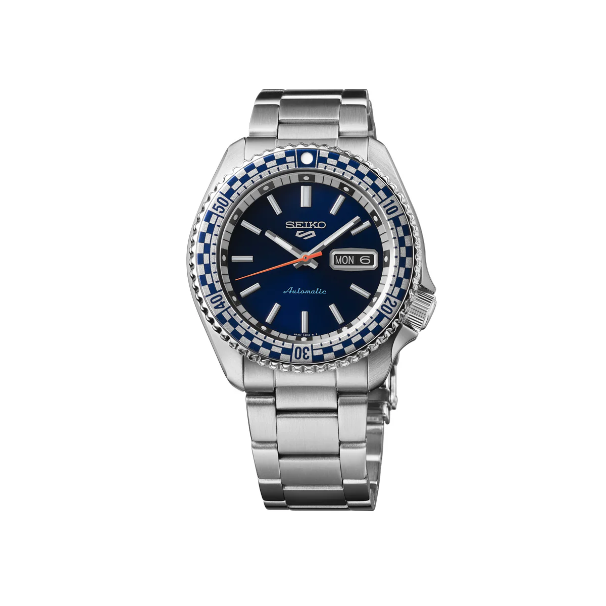 Seiko 5 Sports Petrol Blue ‘Checker Flag’ Special Edition - SRPK65K1 - Image 2