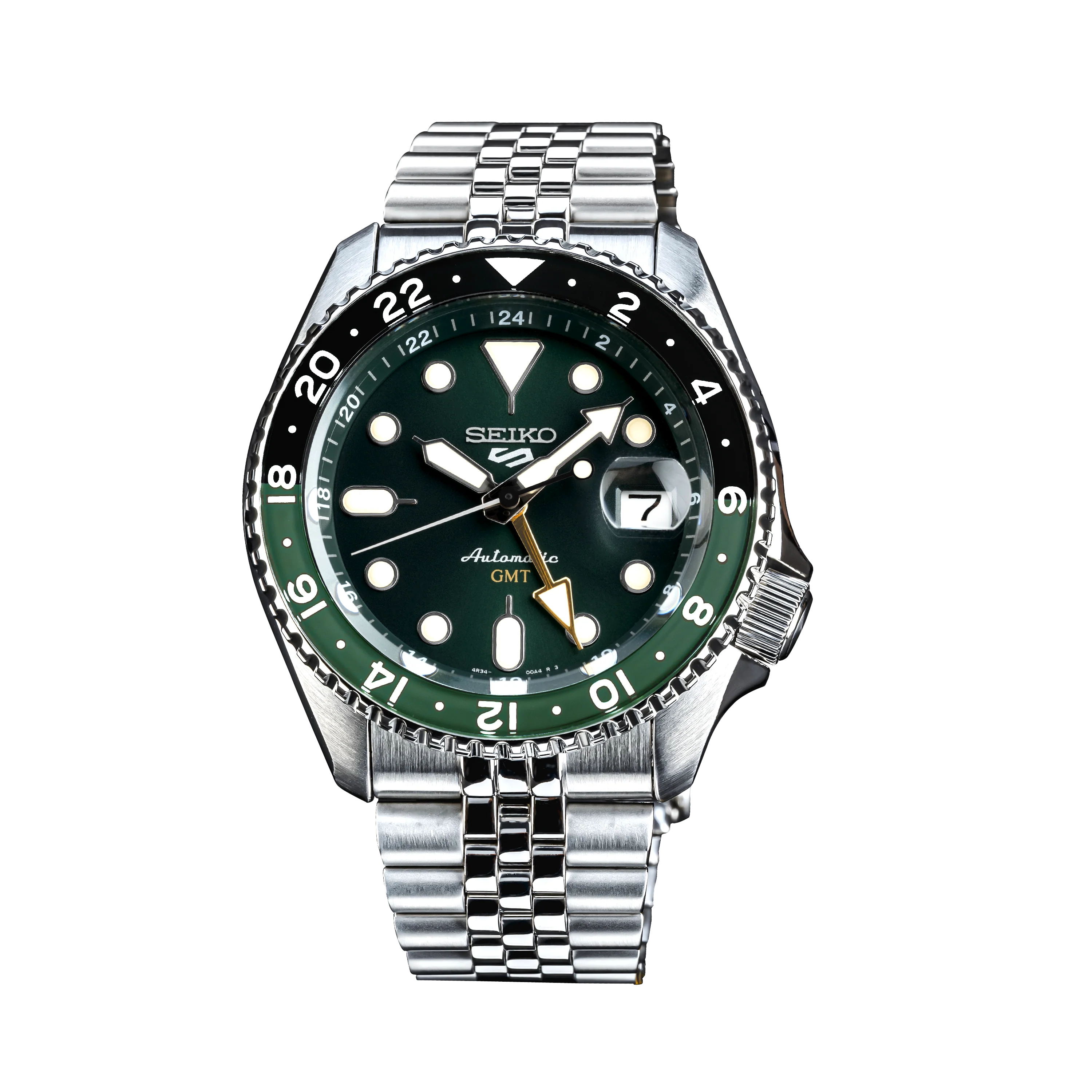 Seiko 5 Sports SKX GMT Bi-Colour Green - SSK035K1