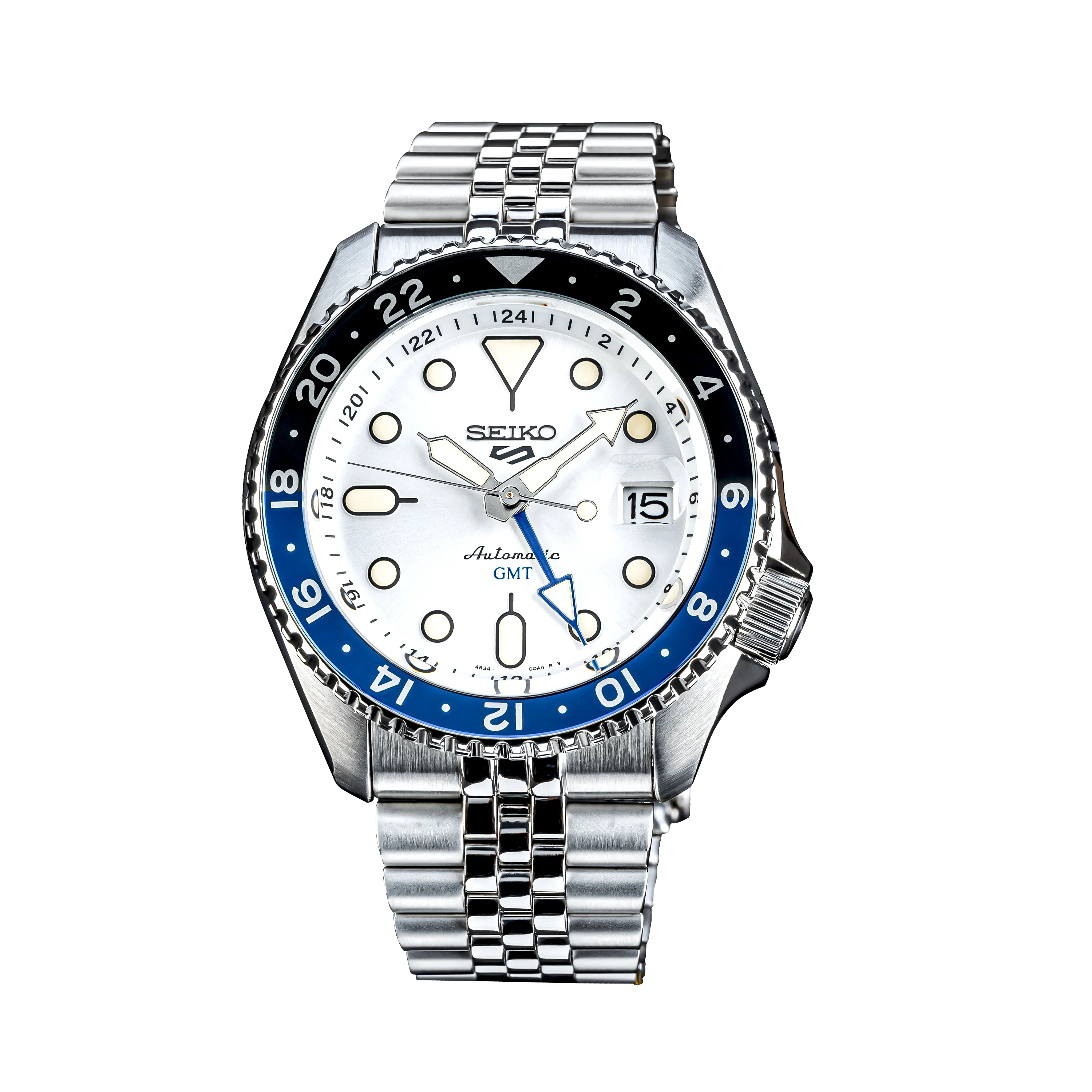 Seiko 5 Sports SKX GMT Sky Blue, Silver Cloud - SSK033K1