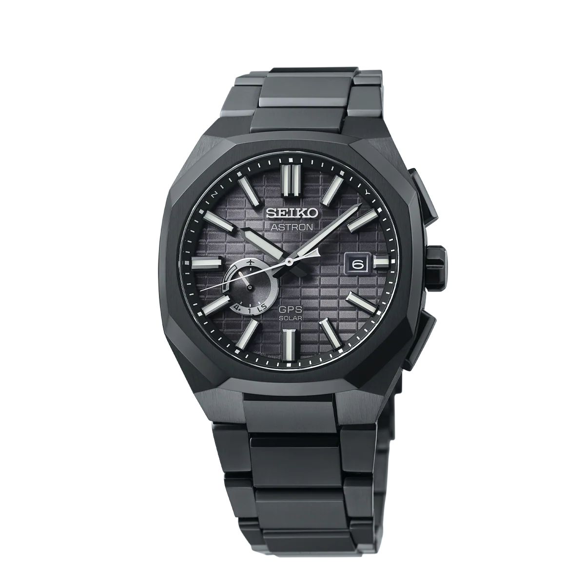Astron GPS Solar Jet Black Crystal Box - SSJ015J1