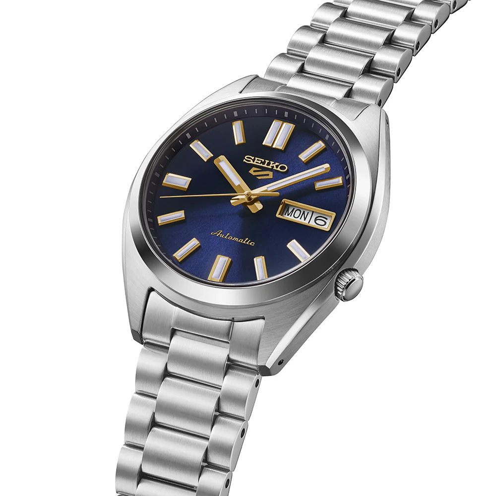 Seiko 5 Sports SNXS Vintage Gold Collection – in Blazer Blue - SRPL55K1 - Image 2